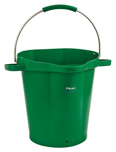 Vikan – Hygiene emmer – Met Schenktuit – Maatverdeling – 20L – Groen