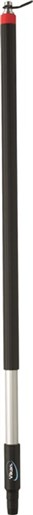 Vikan – Transport Aluminium steel – Met waterdoorvoer – 1/2" nippel – 1025mm – Ø31mm – Zwart