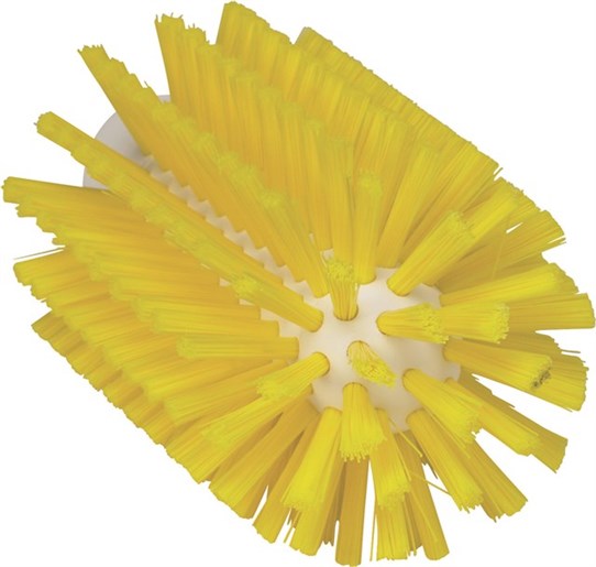 Vikan – Hygiene pijpenborstel – Medium vezels – Steelmodel – 155mm – Ø77mm – Geel