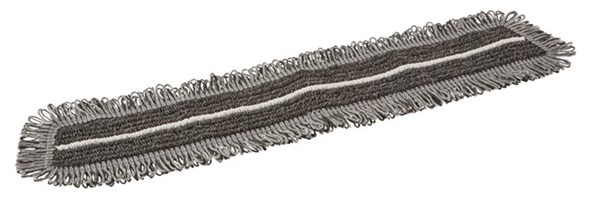 Vikan – Microfibre Damp47 – Microvezel vlakmop – Klittenband – 60cm – Donkergrijs
