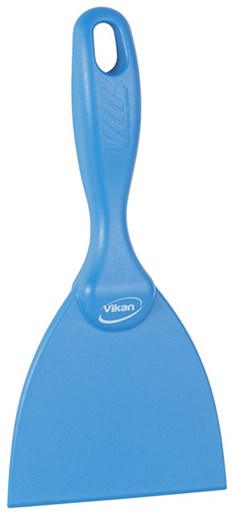 Vikan – Hygiene – Handschraper – Metal&x-ray detecteerbaar – Recht – Polypropyleen – Blauw – 102mm