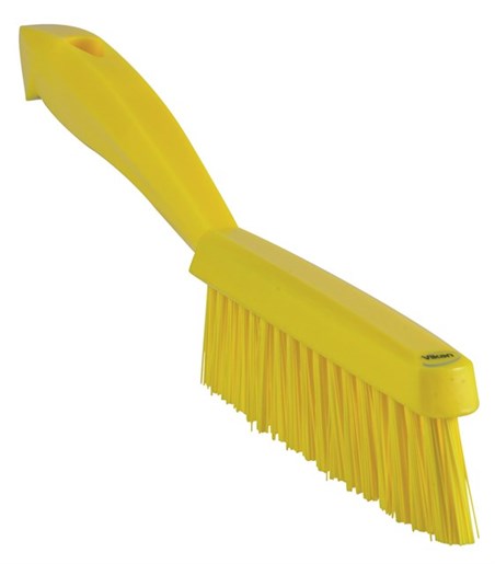 Vikan – Hygiene – Smalle handborstel – Extra harde vezels – Geel