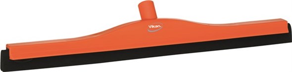 Vikan – Hygiene klassieke vloertrekker – Met vaste nek – Zwarte cassette – 600mm – Oranje