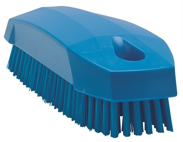 Vikan – Hygiene nagelborstel – Harde vezels – 130mm – Blauw