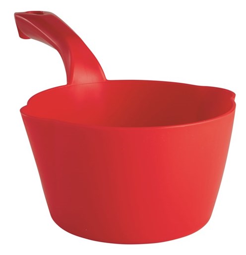 Vikan – Hygiene schepbak – Rond – Schenktuit – Rood – 1L