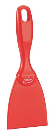 Vikan – Hygiene – Handschraper – Recht – Polypropyleen – Rood – 75mm
