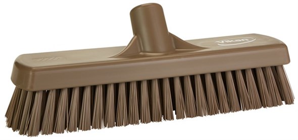 Vikan – Hygiene vloerschrobber – Hard – 305mm – Bruin