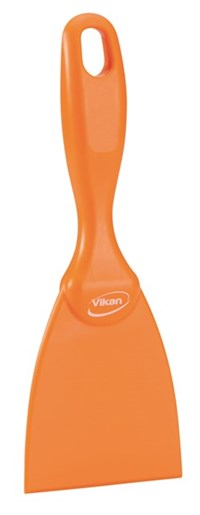 Vikan – Hygiene – Handschraper – Recht – Polypropyleen – Oranje – 75mm