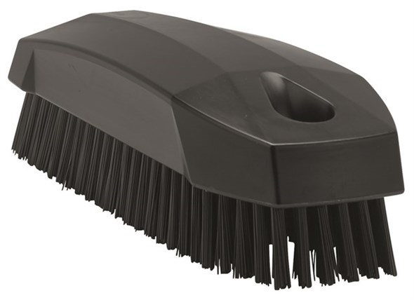Vikan – Hygiene nagelborstel – Harde vezels – 130mm – Zwart