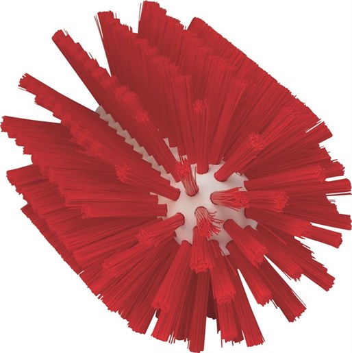 Vikan – Hygiene pijpenborstel – Medium vezels – Steelmodel – 160mm – Ø90mm – Rood