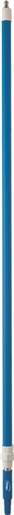 Vikan – Hygiene aluminium telescoopsteel – Met waterdoorvoer – 1600-2780mm – Ø32mm – Blauw