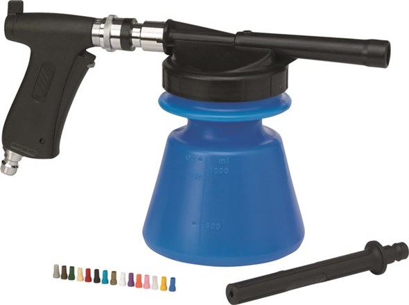 Vikan – Hygiene Foam Sprayer set Met afspuitlans  – ½" aansluiting – Blauw –  1,4L