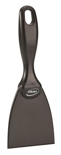 Vikan – Hygiene – Handschraper – Recht – Polypropyleen – Zwart – 75mm