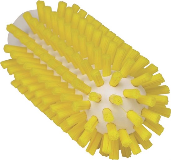 Vikan – Hygiene pijpenborstel – Harde vezels – Steelmodel – 140mm – Ø50mm – Geel