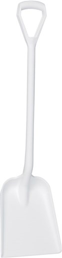Vikan – Hygiene – Schep – Rechte steel – Standaard blad – Polypropyleen – Wit