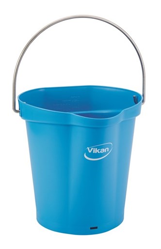 Vikan – Hygiene emmer – Met Schenktuit – Maatverdeling – Blauw – 6L