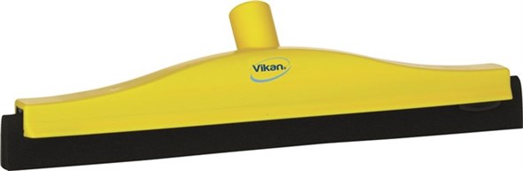 Vikan – Hygiene klassieke vloertrekker – Met vaste nek – Zwarte cassette – 400mm – Geel