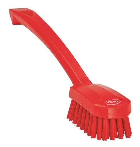 Vikan – Hygiene – Afwasborstel – Universele – Medium vezels – Rood
