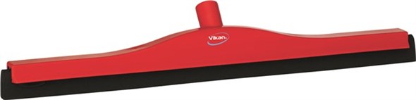 Vikan – Hygiene klassieke vloertrekker – Met vaste nek – Zwarte cassette – 600mm – Rood