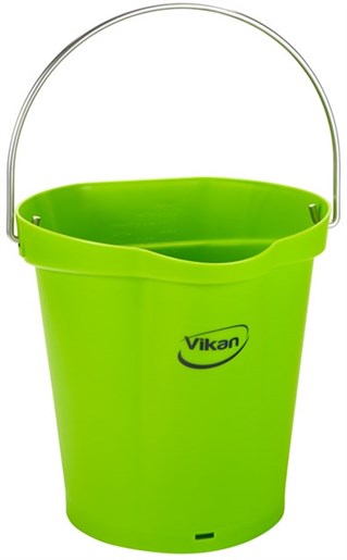 Vikan – Hygiene emmer Met Schenktuit – Maatverdeling – 6L – Limoen