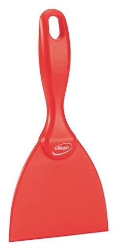 Vikan – Hygiene – Handschraper – Recht – Polypropyleen – Rood – 102mm