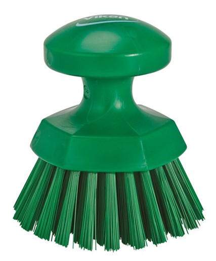 Vikan – Hygiene – Ronde werkborstel – Harde vezels – Groen