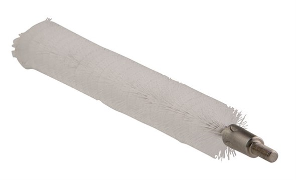 Vikan – Hygiene – Pijpenborstel – Voor flexibele kabel – Medium vezels – Wit – 20mm