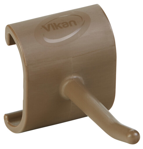 Vikan – Hygiene – Hi-Flex onderdeel – Voor ophangsysteem – Haakmodule voor rail – Bruin
