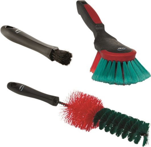 Vikan – Transport actieset 1 (Handborstel – velgenborstel – interieurborstel)