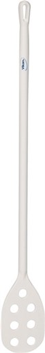 Vikan – Hygiene roerspatel – Met geperforeerd blad – Lange steel – Ø31mm – 1200mm – Wit