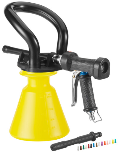 Vikan – Hygiene Ergo Foam Sprayer set – Met afspuitlans en combinatiepistool – Geel – 2,5 liter