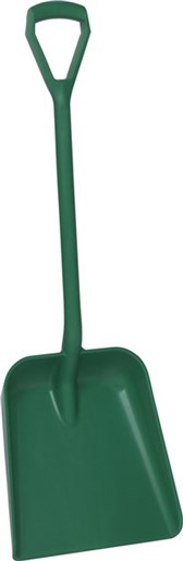 Vikan – Hygiene – Schep – Rechte steel – Groot blad – Polypropyleen – Groen