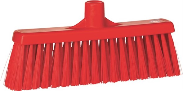 Vikan – Hygiene – Veger – Met rechte nek – Medium vezels – Rood