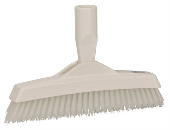 Vikan – Hygiene voegenborstel – Met flexibele nek – steelmodel – Extra hard – 225mm – Wit