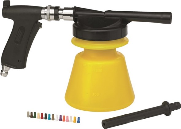 Vikan – Hygiene Foam Sprayer set Met afspuitlans  – ½" aansluiting – Geel –  1,4L