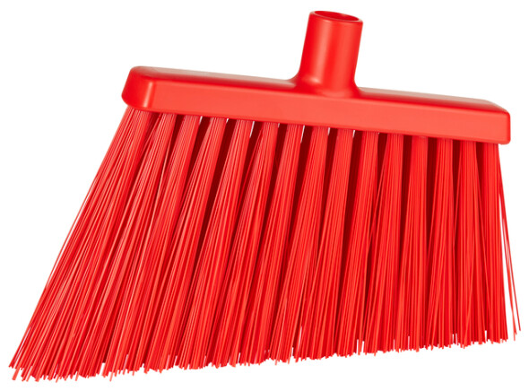 Vikan – Hygiene – Hoekbezem – Extra harde lange schuine vezels – Rood