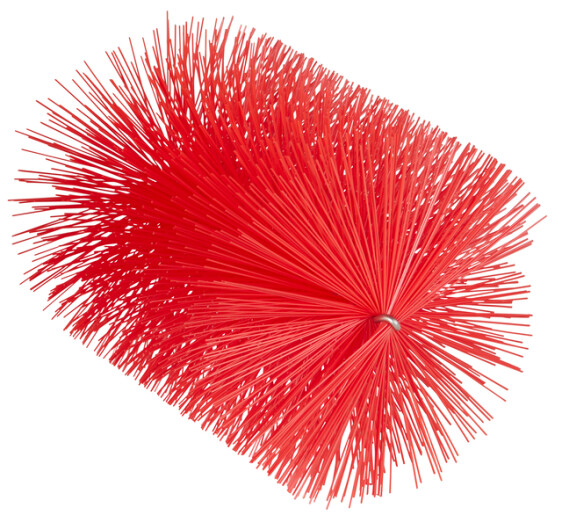 Vikan – Hygiene – Pijpenborstel – Voor flexibele kabel – Medium vezels – Rood -140mm