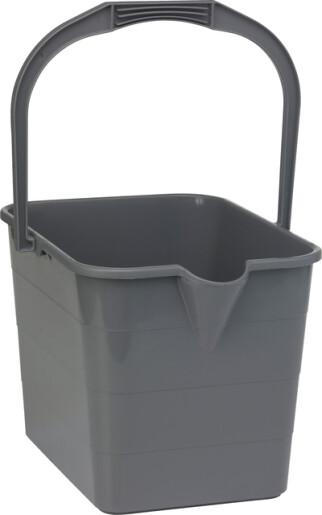 Vikan – Microfibre rechthoekige kunststof draadmopemmer – 15L – Grijs