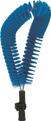 Vikan – Hygiene – Externe buizenborstel – Medium vezels – Verstelbaar – Blauw