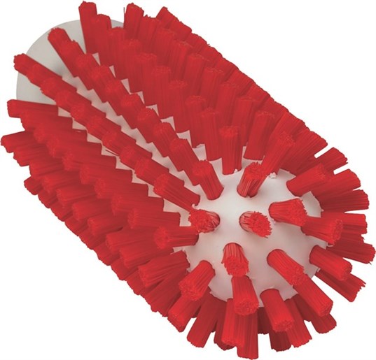 Vikan – Hygiene pijpenborstel – Harde vezels – Steelmodel – 140mm – Ø50mm – Rood