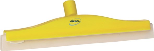 Vikan – Hygiene klassieke vloertrekker – Met vaste nek – Witte cassette – 400mm – Geel