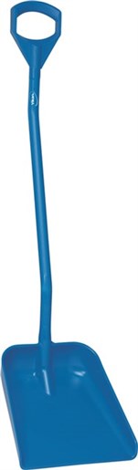 Vikan – Hygiene – Schep – Ergonomische steel – Groot blad – Polypropyleen – Blauw
