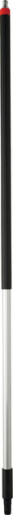 Vikan – Transport Aluminium steel – Met waterdoorvoer – 1/2" nippel – 1565mm – Ø31mm – Zwart