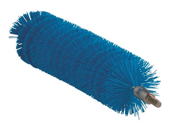 Vikan – Hygiene – Pijpenborstel – Voor flexibele kabel – Medium vezels – Blauw – 40mm