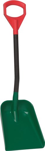 Vikan – Transport schep – Lengte 950mm – blad 340x270mm – Rood/Groen