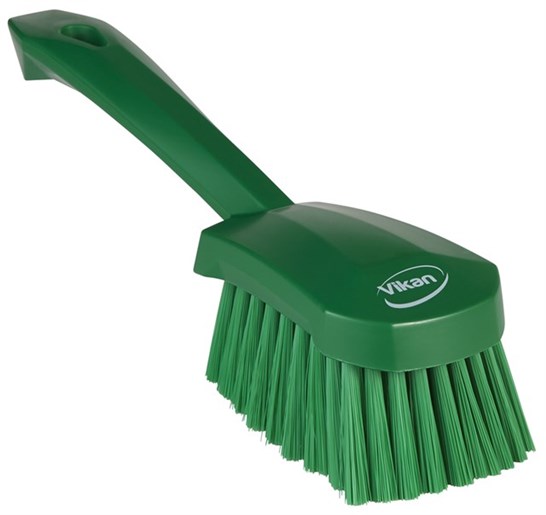 Vikan – Hygiene – Afwasborstel – Met korte steel – Zachte vezels – Groen
