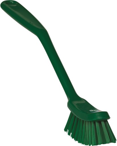 Vikan – Hygiene – Afwasborstel – Medium vezels – Groen – Smal