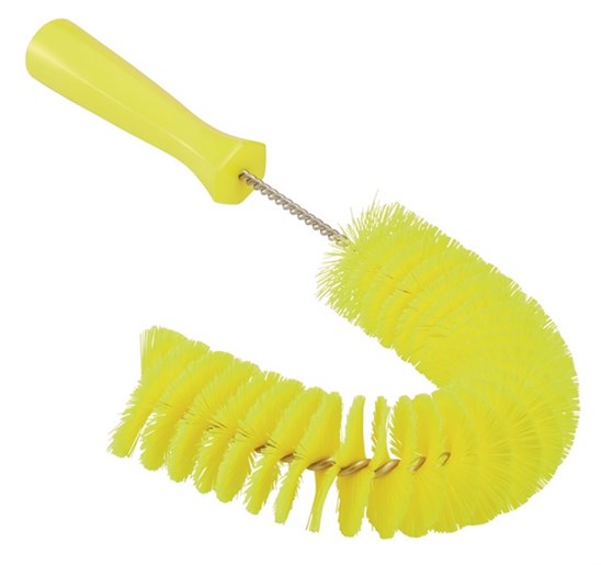 Vikan – Hygiene – Externe buizenborstel – Medium vezels – Geel