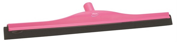 Vikan – Hygiene klassieke vloertrekker – Met vaste nek – Zwarte cassette – 600mm – Roze