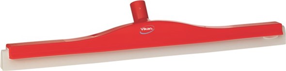 Vikan – Hygiene klassieke vloertrekker – Met vaste nek – Witte cassette – 600mm – Rood